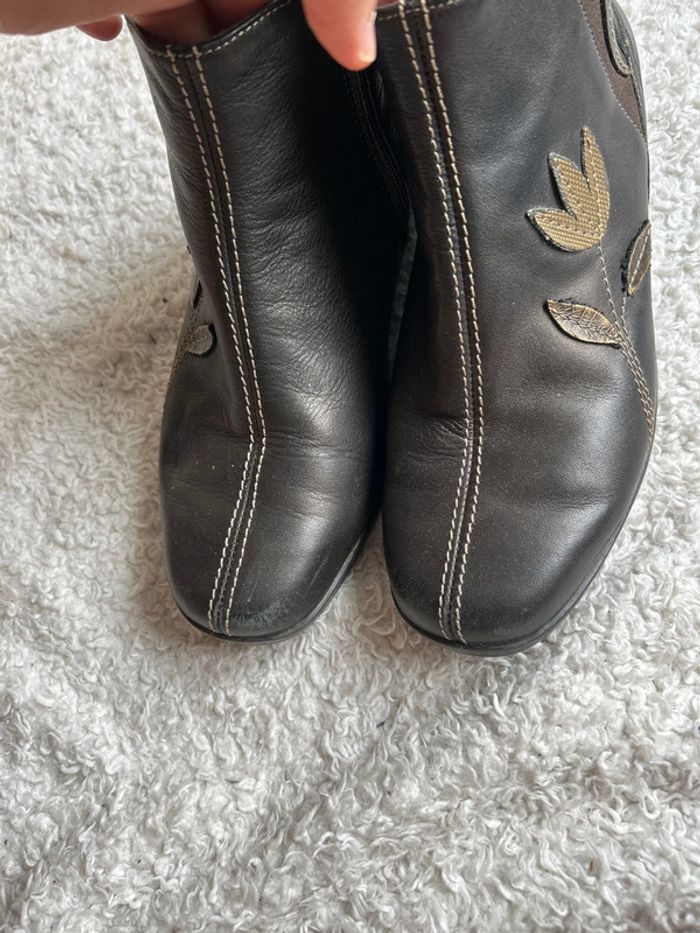 Bottines fleurs - photo numéro 2
