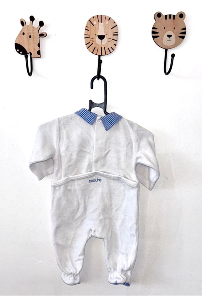 Pyjama en velours taille 1 mois - photo numéro 2