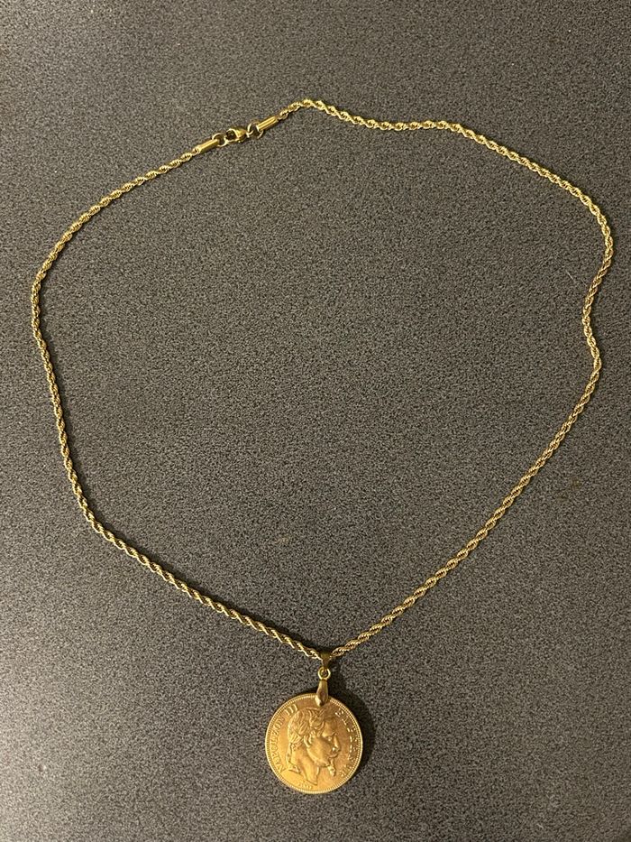 Collier Pendentif Reproduction de Pièce Napoléon III 50 Francs - photo numéro 10