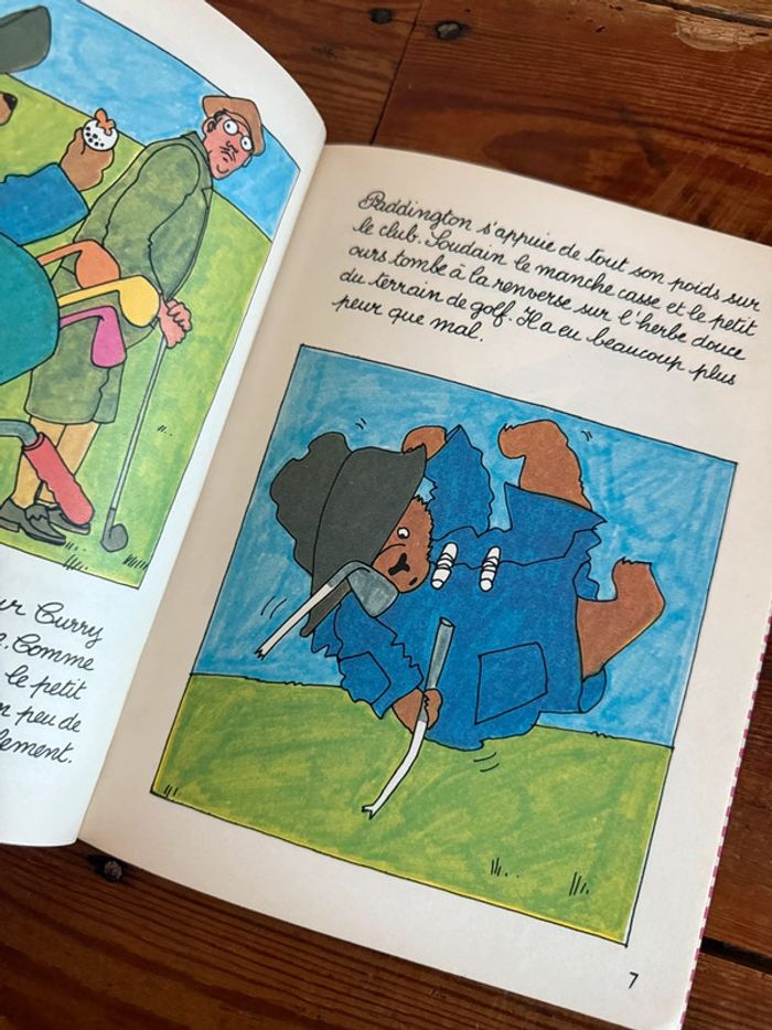 Livre ancien vintage l’Ours Paddington au golf Gentil Coquelicot Hachette Michael Bond - photo numéro 4