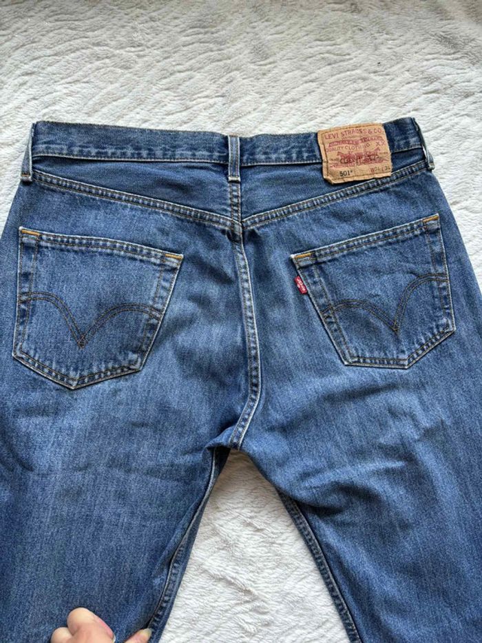 Jean Levi’s 501 Homme Bleu coupe droite relaxed ample taille W31 40/42 M/L état impeccable - photo numéro 14