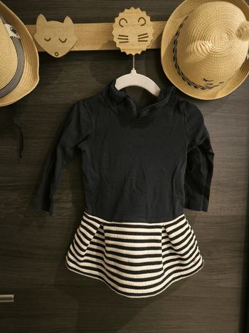 Robe avec rayure