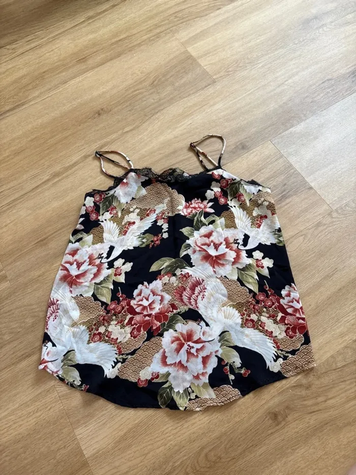 Top à fleur