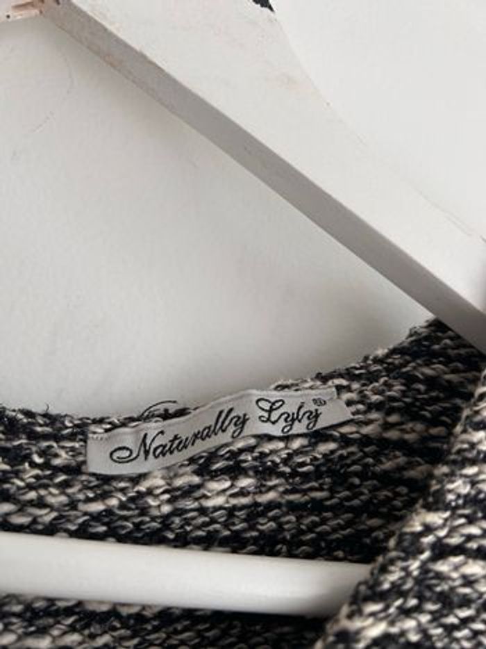 Robe tricoté noir gris Naturally Lyly taille 44 - photo numéro 3