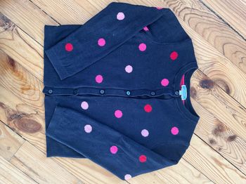 Gilet marine à pois Jacadi 6 ans