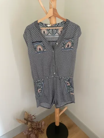 Combinaison short à motif