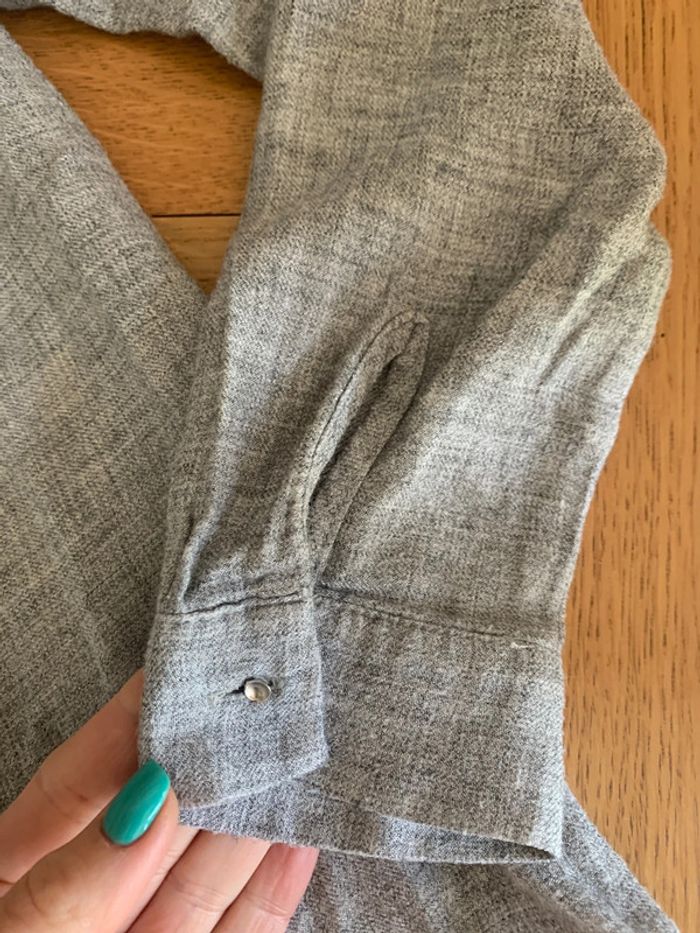 Blouse grise et perles XS - photo numéro 5