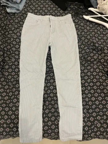 Pantalon jeans rayé