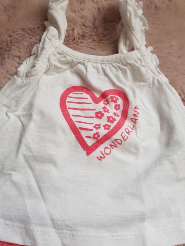 Short et tee shirt fille 3 mois - photo numéro 3