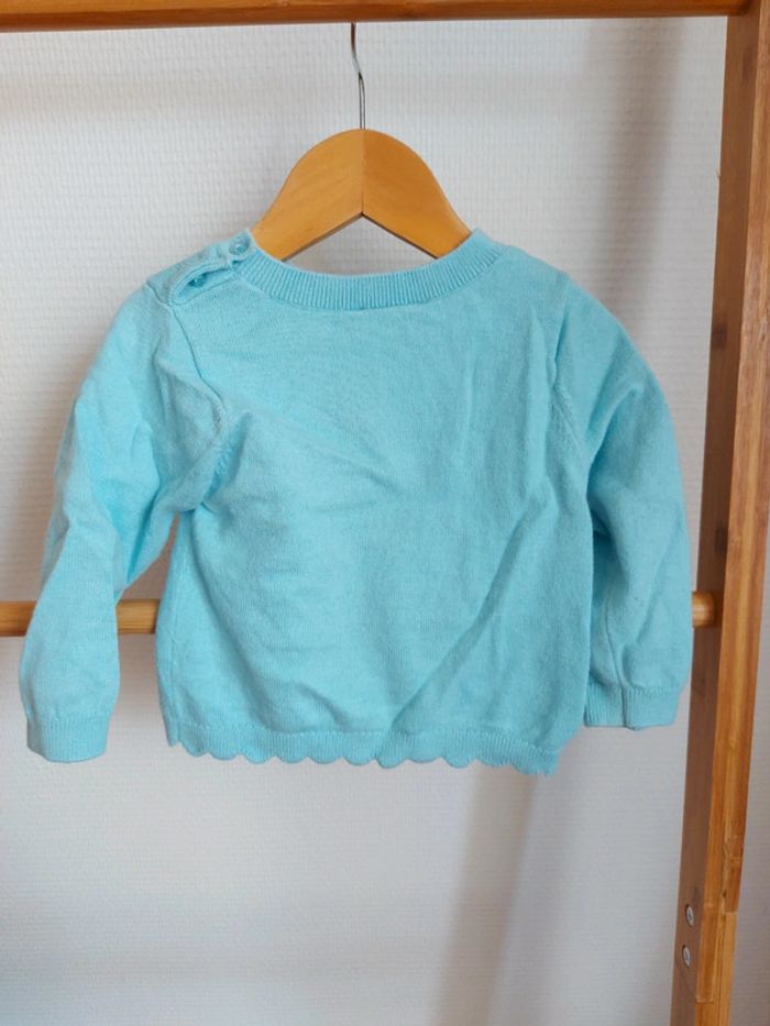 Pull chat jacadi 12 mois très bon état - photo numéro 2