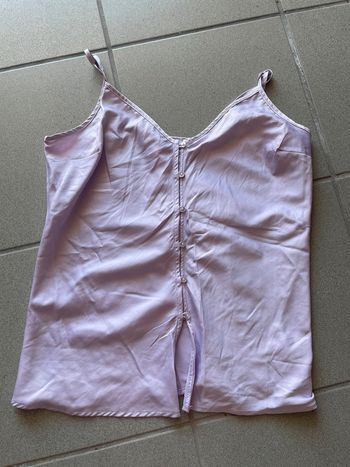 Top violet satiné 38