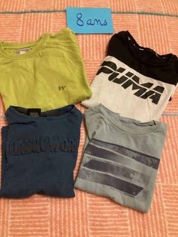 Lot tee-shirts 8 ans