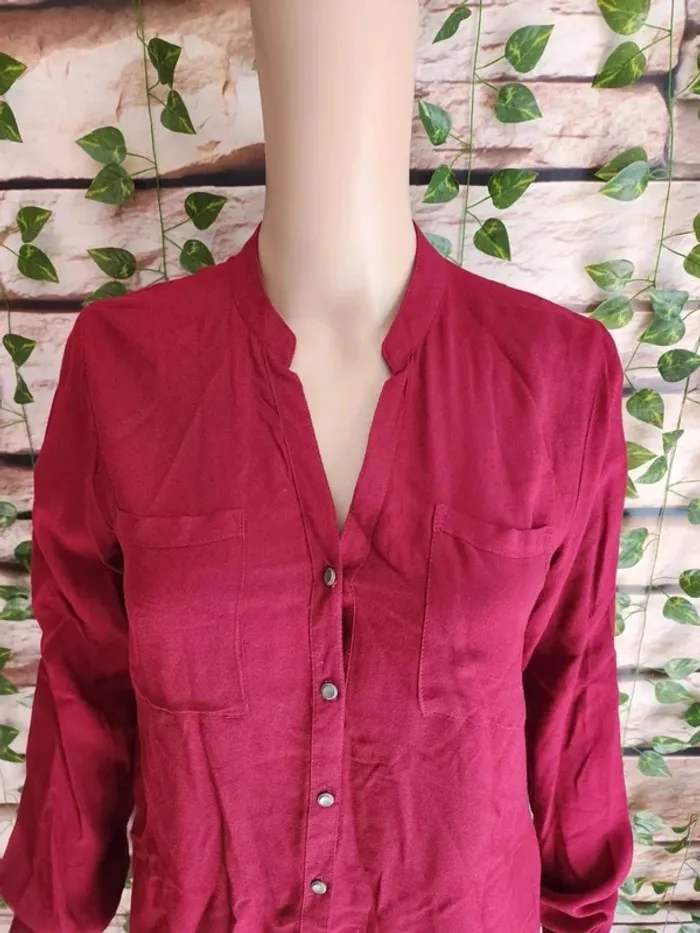 🌸Blouse Bordeau Pull&Bear Taille 36🌸 - photo numéro 3
