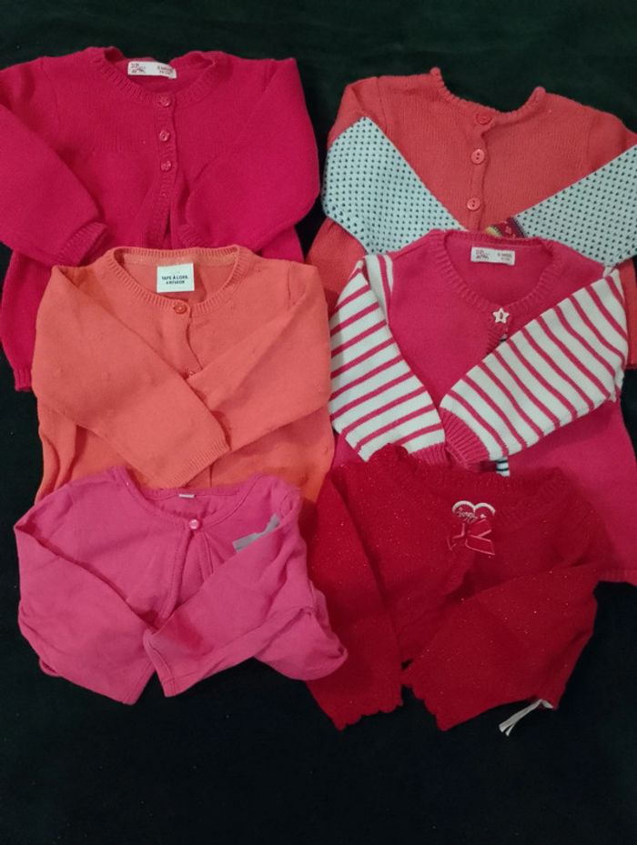 Lot de 6 cardigans