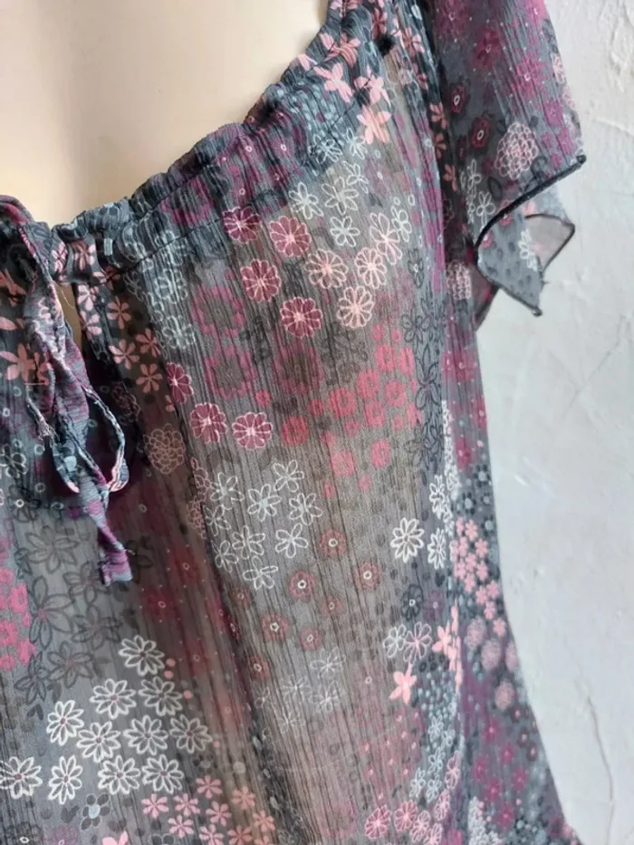 Tunique légère à motifs fleuris - photo numéro 3