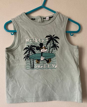Débardeur Mickey avec surf garçon 18 mois