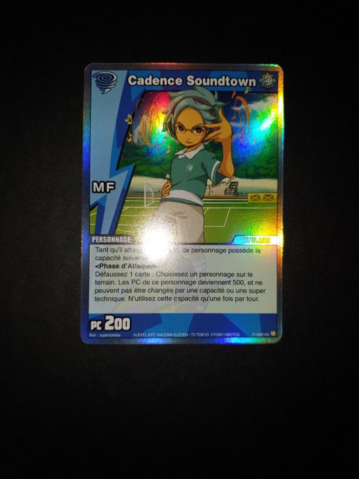 Carte Inazuma Eleven "Cadence Soundtown" FI088 - photo numéro 3