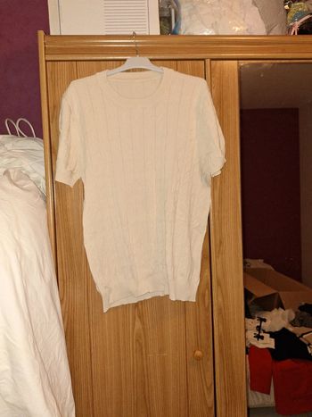 Haut manches courtes crème xs