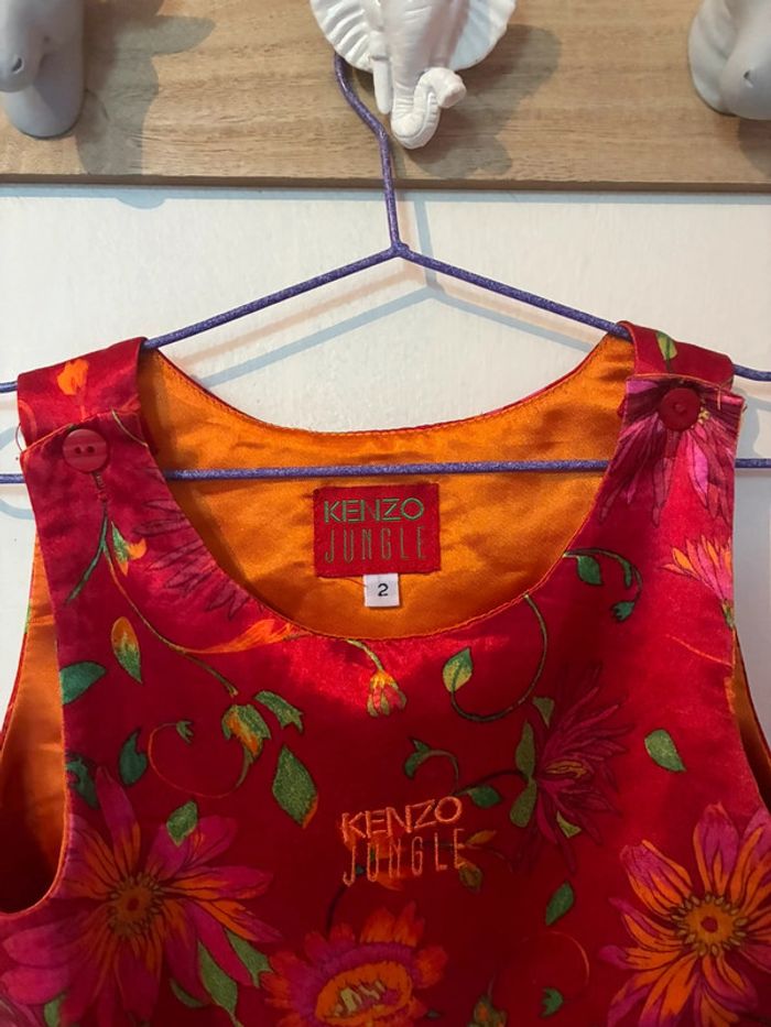Magnifique robe en soie Kenzo, taille 2 ans, Kenzo Jungle. - photo numéro 8