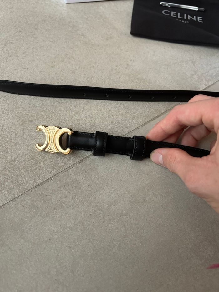 Ceinture Céline / femme / taille 85/ noir - photo numéro 8