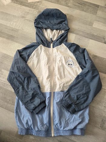 Veste coupe vent imperméable bleu
