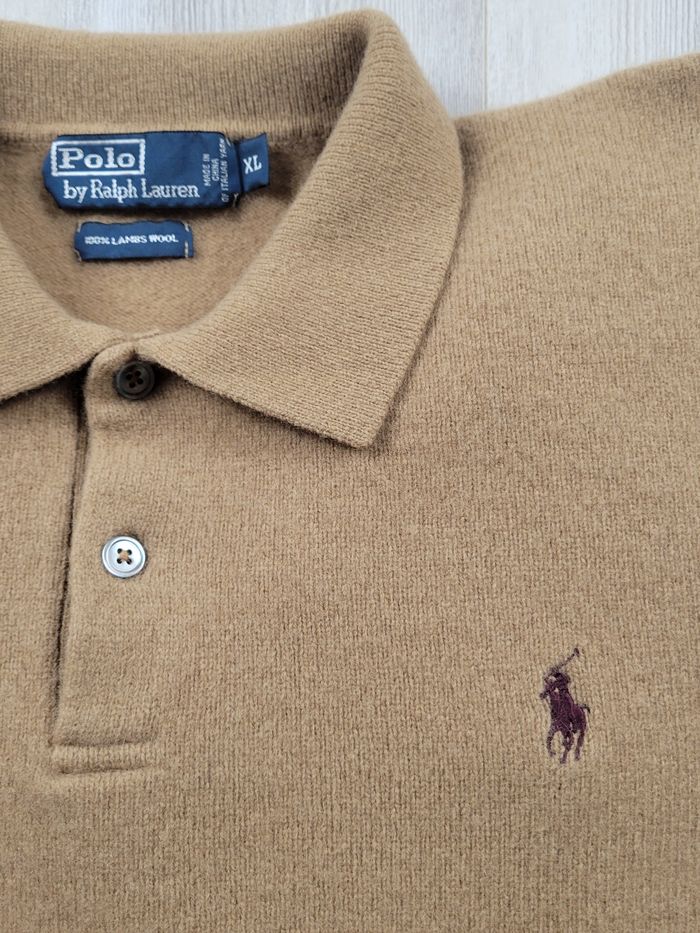 Pull Ralph Lauren en laine d’agneau beige – excellent état - photo numéro 2