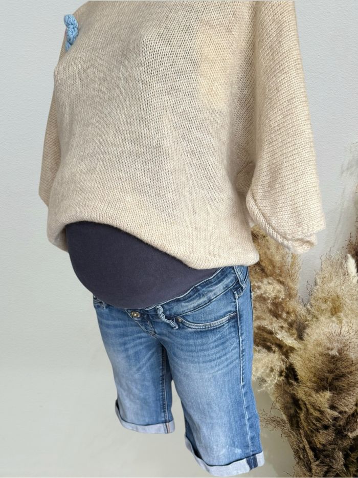 Joli short jeans femme grossesse maternité T36 H&M mama - photo numéro 2