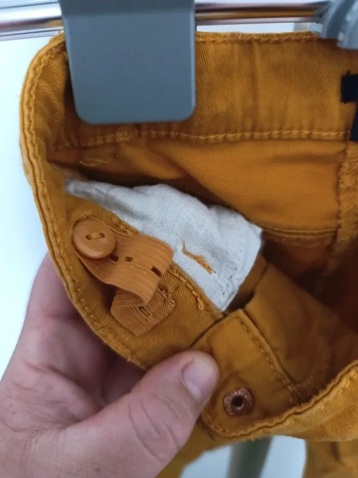 Jeans kiabi jaune moutarde - photo numéro 6