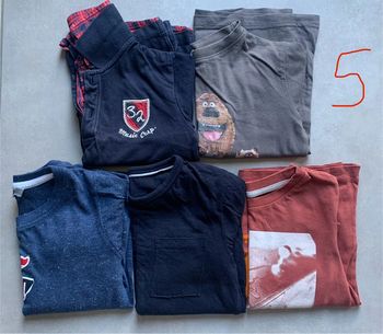 Lot de 5 tee-shirts manches longues 5 ans garçon