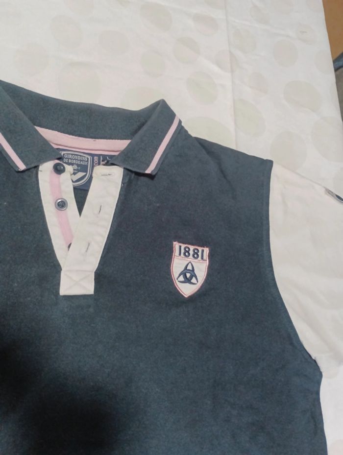 Tee shirt Polo homme manches courtes Girondins de Bordeaux taille L - photo numéro 3