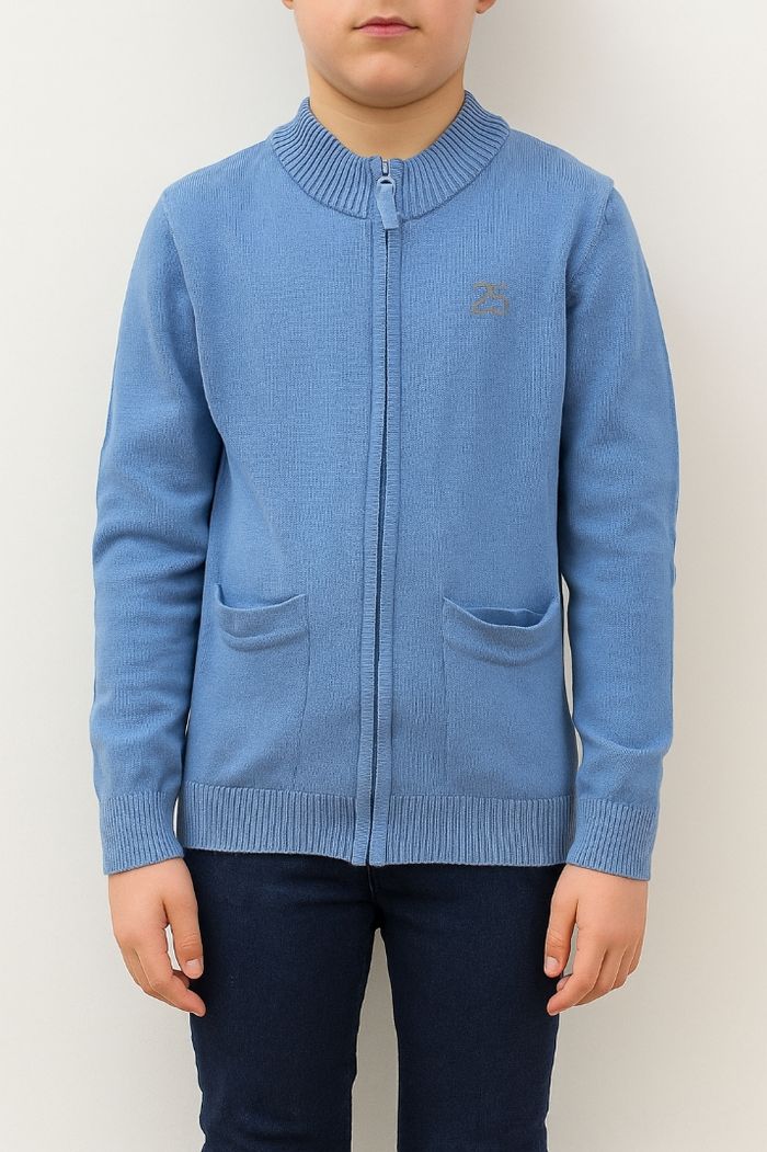 Gilet Zippé Bleu orchestra 8 ans (128 cm) - 100% Coton