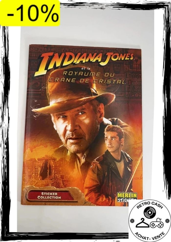 Album de vignettes indiana jones royaume merlin stickers