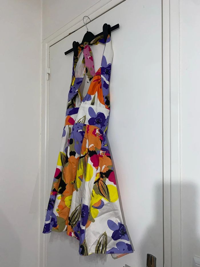 Robe d’été imprimée fleurs dos nu Taille M - photo numéro 8