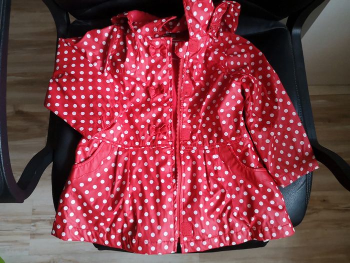 Imperméable rouge 18 mois mi saison - photo numéro 2