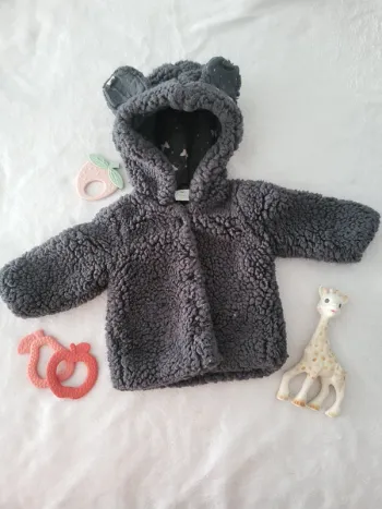 Gros gilet matière blouclée Minnie 06mois