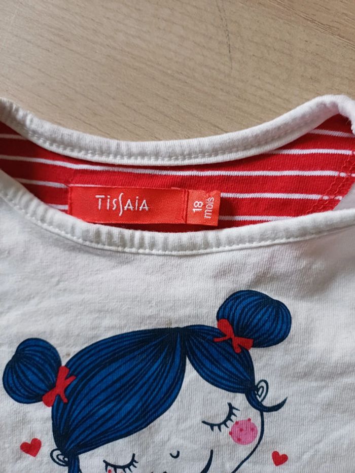 T-shirt jolie coeur tissaia - photo numéro 4