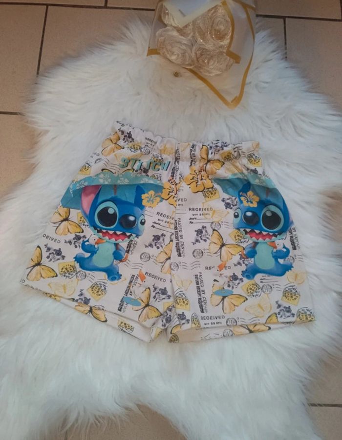 Pyjama d'été Stitch fille - photo numéro 3