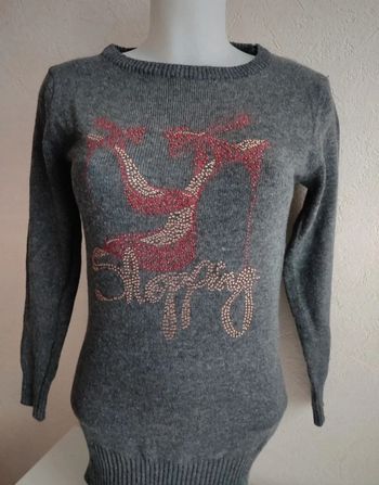 Pull long gris taille S/M  laine et cachemire💞