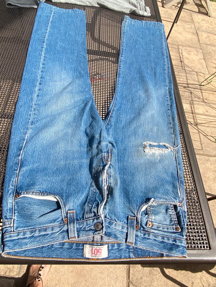 Beau Jean bleu used Levis 501 w30 l 30 - photo numéro 6