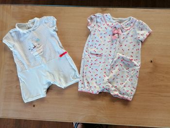 Lot de 2 barboteuses été sergent major 12mois