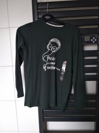 tshirt vert 14 ans