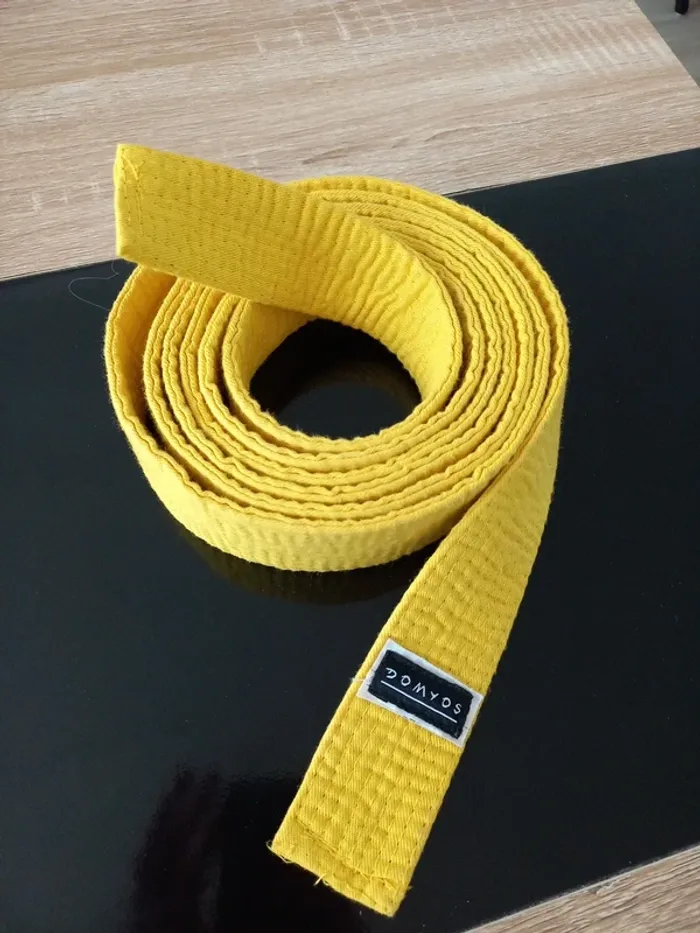 Ceinture jaune arts martiaux 280 - photo numéro 3