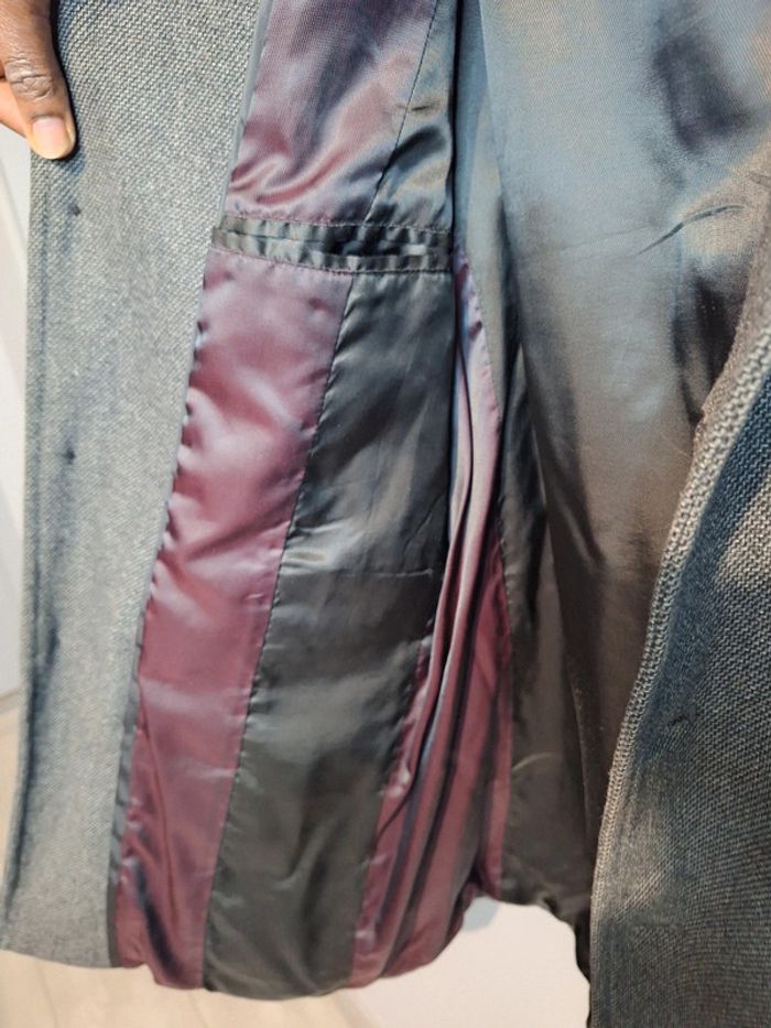Manteau long / blazer / celio / homme gris / taille L - photo numéro 6