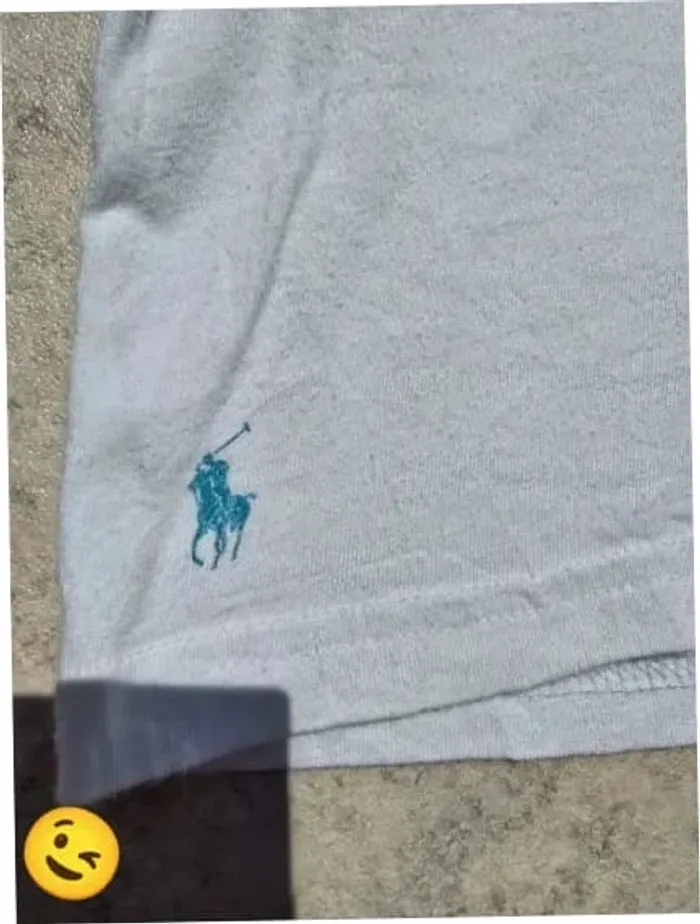 T-shirt Ralph Lauren XL coupe col rond blanc skate Homme Men tee035 - photo numéro 3