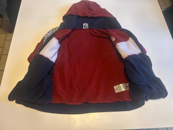 Sweat zippé à capuche BON ÉTAT pour garçon taille 10 ans couleur bordeaux - photo numéro 5