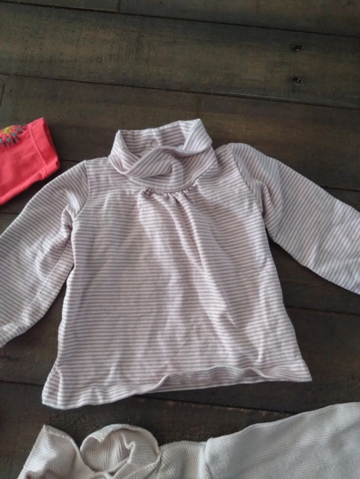 Lot de 3 t-shirts manches longues col montant - photo numéro 3