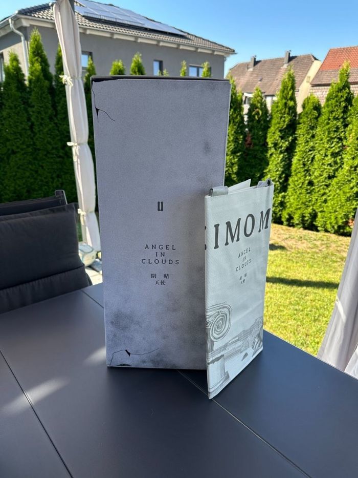 POPMART Les Monstres Labubu Zimomo Ange dans les Nuages Figurine avec Sac Fourre-Tout NEUF & OVP - photo numéro 3