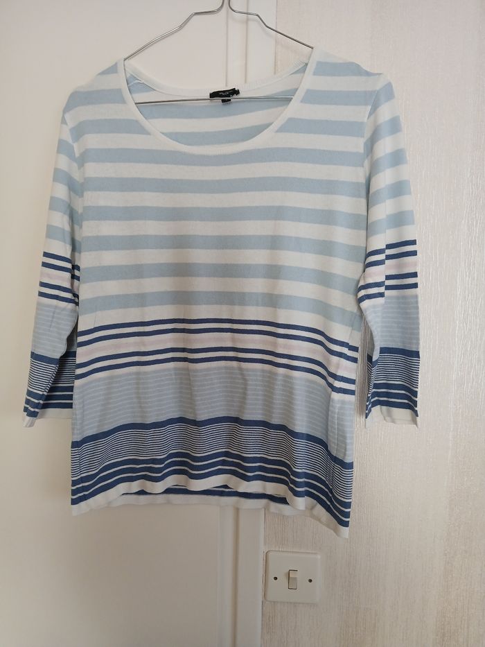 Pull manches 3/4 90 % viscose 10 % polyester