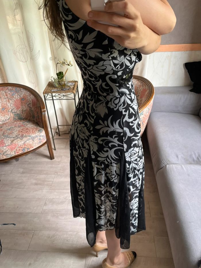 Robe vintage asymétrique grunge y2k 2000yet siren office bohème champêtre halter - photo numéro 3