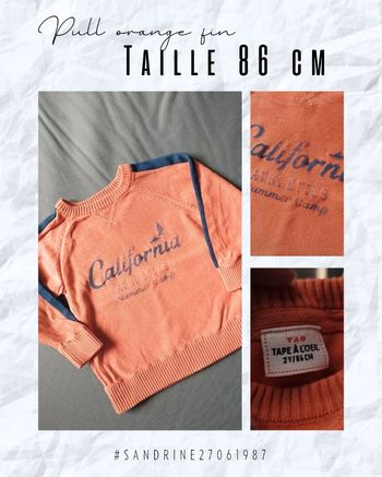 Pull fin orange